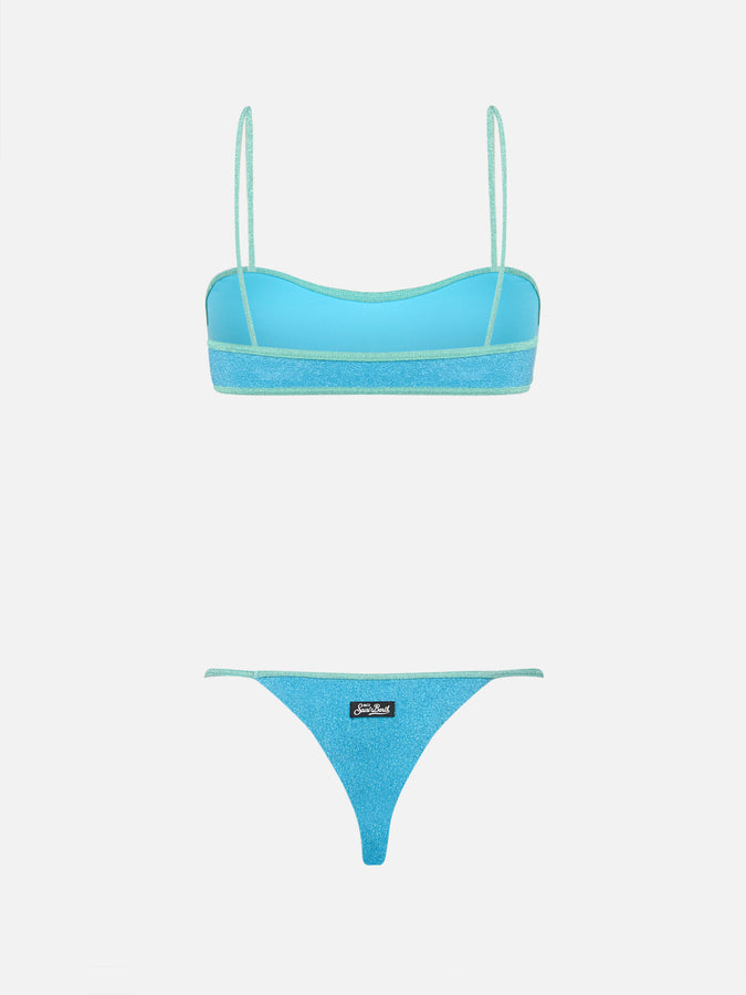 Mc2 Saint Barth Costume Bikini Donna Scavato In Lurex Laryn Jodene