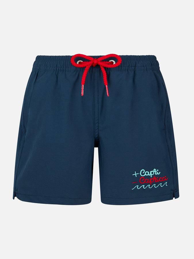 Mc2 Saint Barth Costume da bagno bambino Comfort con + Capri - ricamo Capricci | EDIZIONE SPECIALE INSULTI LUMINOSI