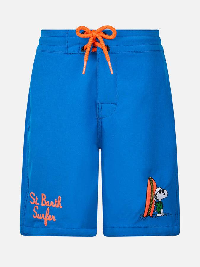 Mc2 Saint Barth Costume da bagno bambino Comfort Surf Jr con stampa piazzata Snoopy