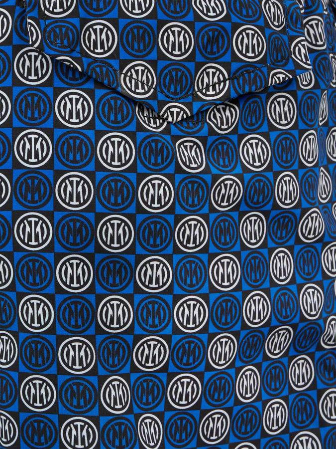 Mc2 Saint Barth Costume Da Bagno Bambino In Tessuto Leggero Con Stampa Inter | INTER SPECIAL EDITION