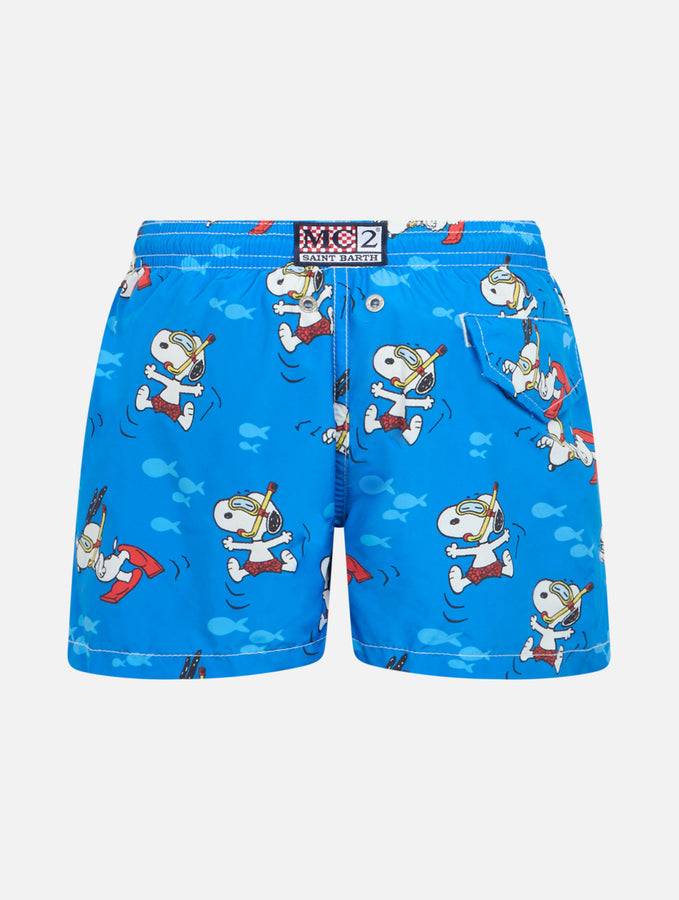Mc2 Saint Barth Costume Da Bagno Bambino In Tessuto Leggero Jean Lighting Con Stampa Snoopy | ARACHIDI SNOOPY