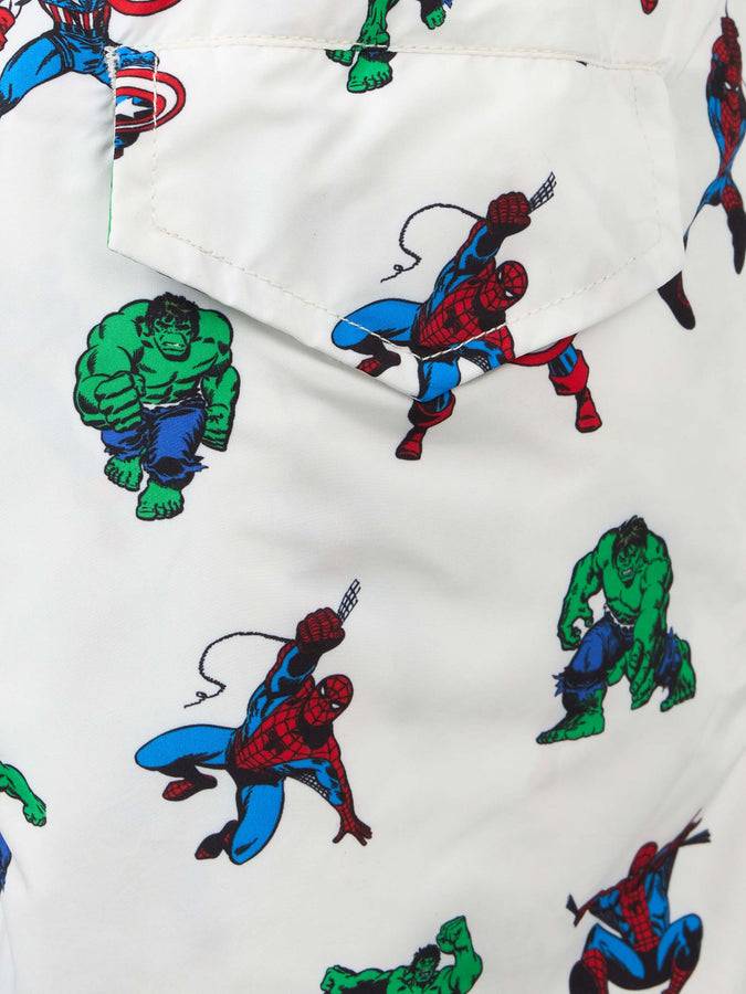 Mc2 Saint Barth Costume Da Bagno Bambino In Tessuto Leggero Jean Lighting Con Stampa Supereroi Marvel | EDIZIONE SPECIALE MARVEL