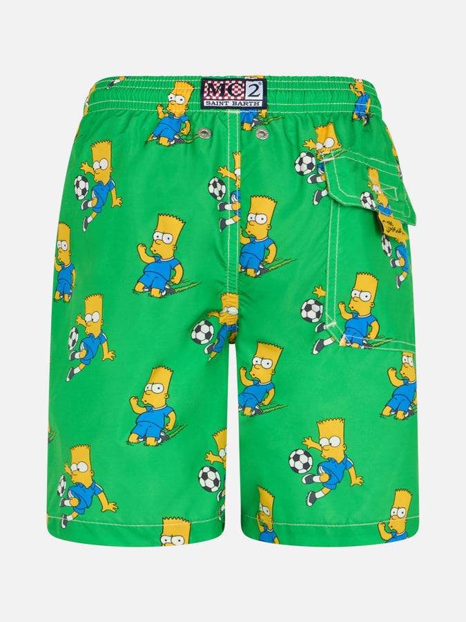 Mc2 Saint Barth Costume Da Bagno Bambino In Tessuto Leggero Jean Lighting Con Stampa Bart | L'EDIZIONE SPECIALE SIMPSON