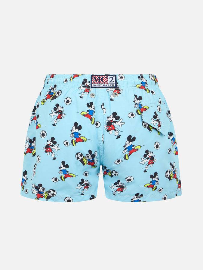 Mc2 Saint Barth Costume Da Bagno Bambino In Tessuto Leggero Jean Lighting Con Stampa Topolino | ©EDIZIONE SPECIALE DISNEY