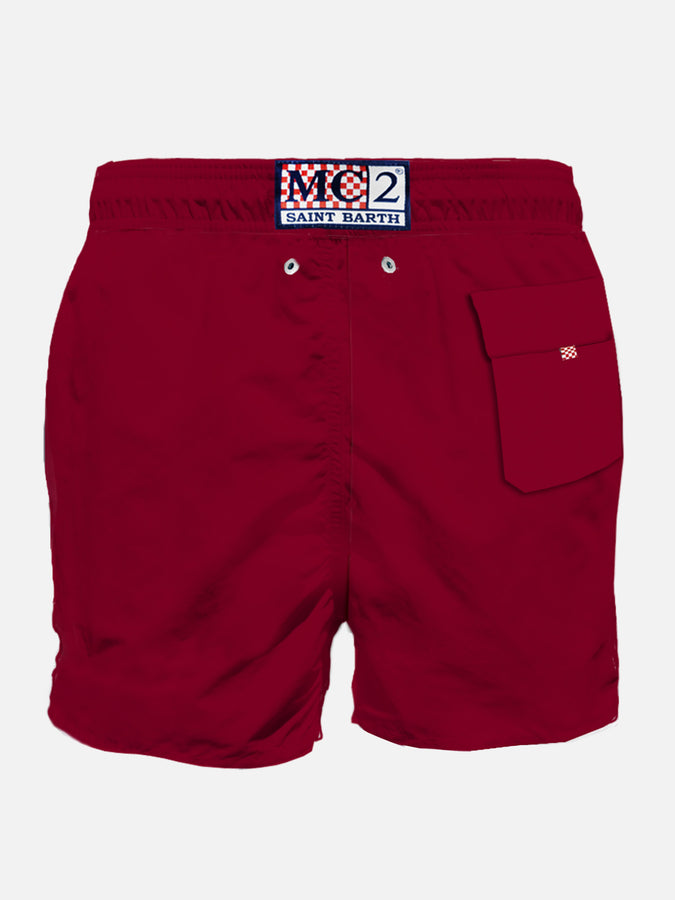 Mc2 Saint Barth Costume Da Bagno Classico Da Uomo Con Patch AS ROMA | AS ROMA EDIZIONE SPECIALE