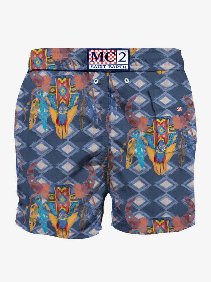 Mc2 Saint Barth Costume Da Bagno Classico Da Uomo Con Stampa