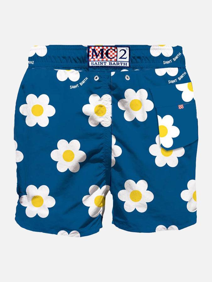 Mc2 Saint Barth Costume Da Bagno Classico Da Uomo Con Stampa Margherite