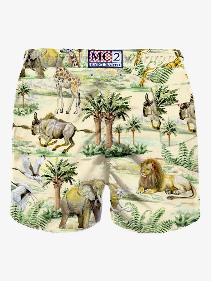 Mc2 Saint Barth Costume Da Bagno Classico Da Uomo Stampa Wild Life