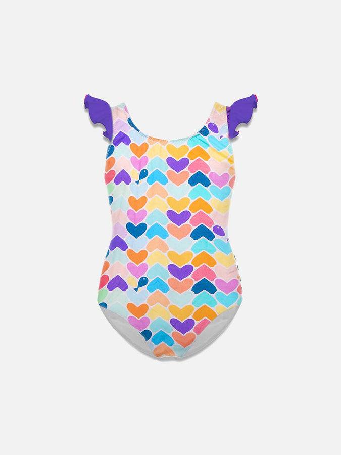 Mc2 Saint Barth Costume da bagno da bambina con volant
