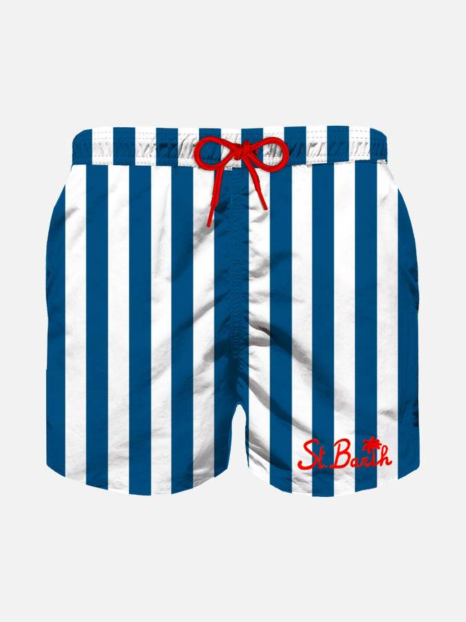 Mc2 Saint Barth Costume da bagno da bambino a righe blu navy