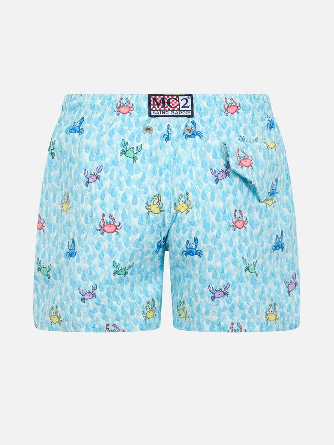 Mc2 Saint Barth Costume Da Bagno Da Bambino Comfort Light Con Stampa Granchi