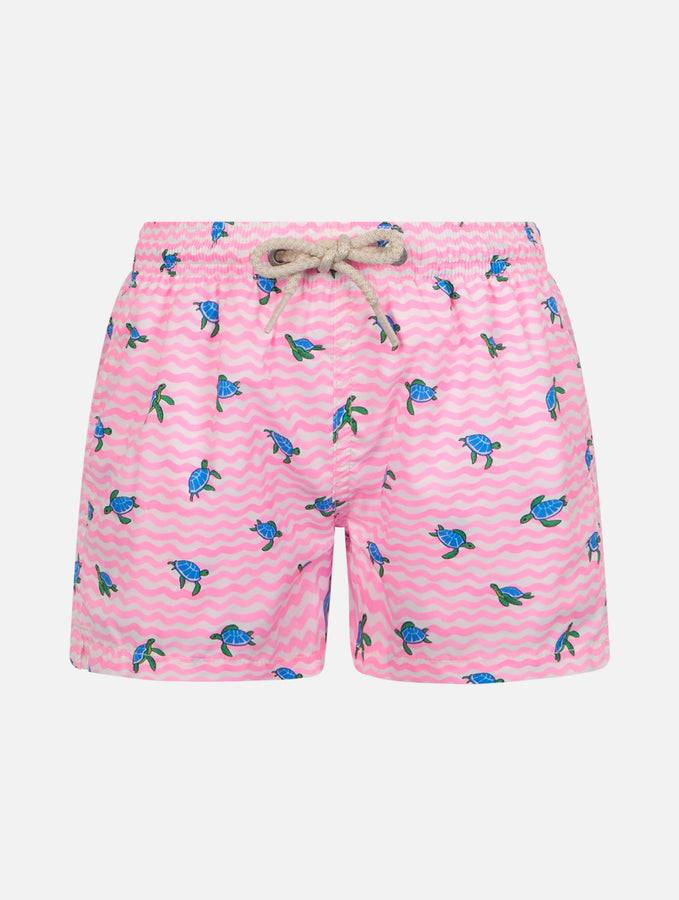 Mc2 Saint Barth Costume da bagno da bambino Comfort Light con stampa tartarughe marine