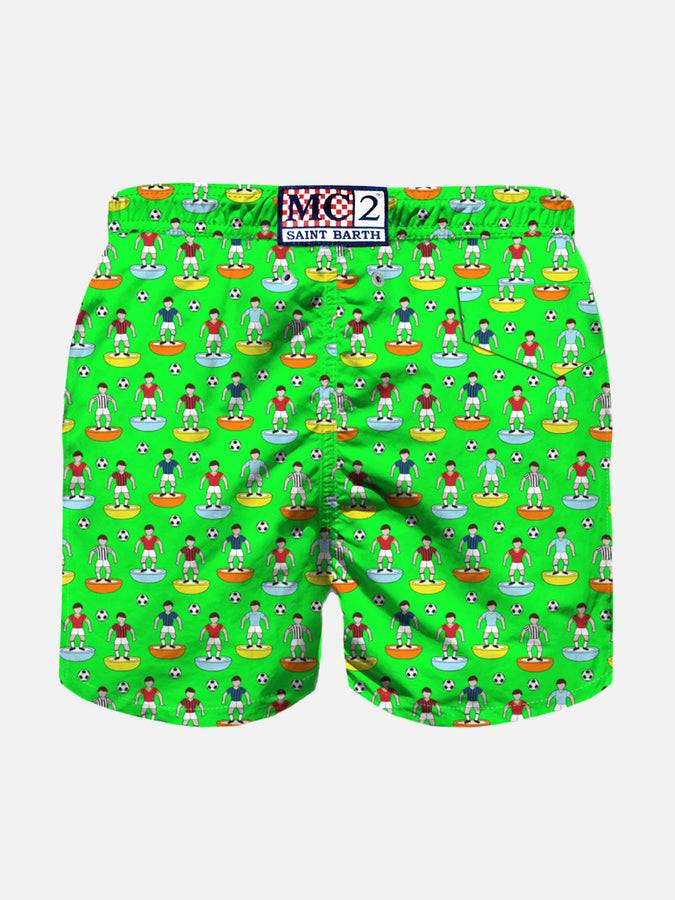 Mc2 Saint Barth Costume Da Bagno Da Bambino Con Calciatori Multicolori