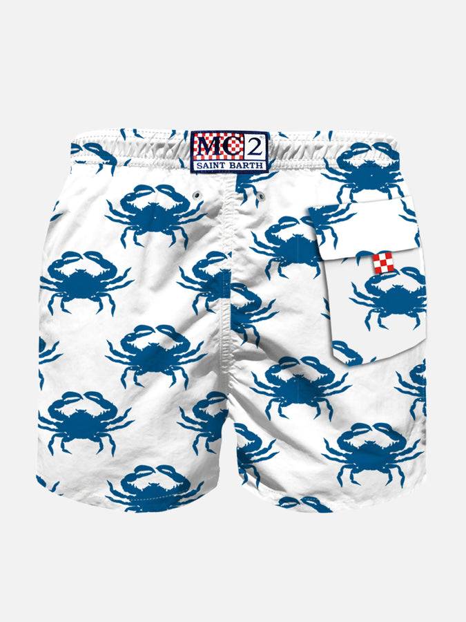 Mc2 Saint Barth Costume Da Bagno Da Bambino Con Granchi In Velluto