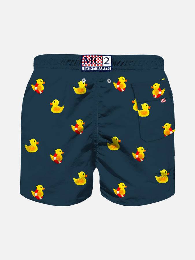 Mc2 Saint Barth Costume Da Bagno Da Bambino Con Ricamo Papere