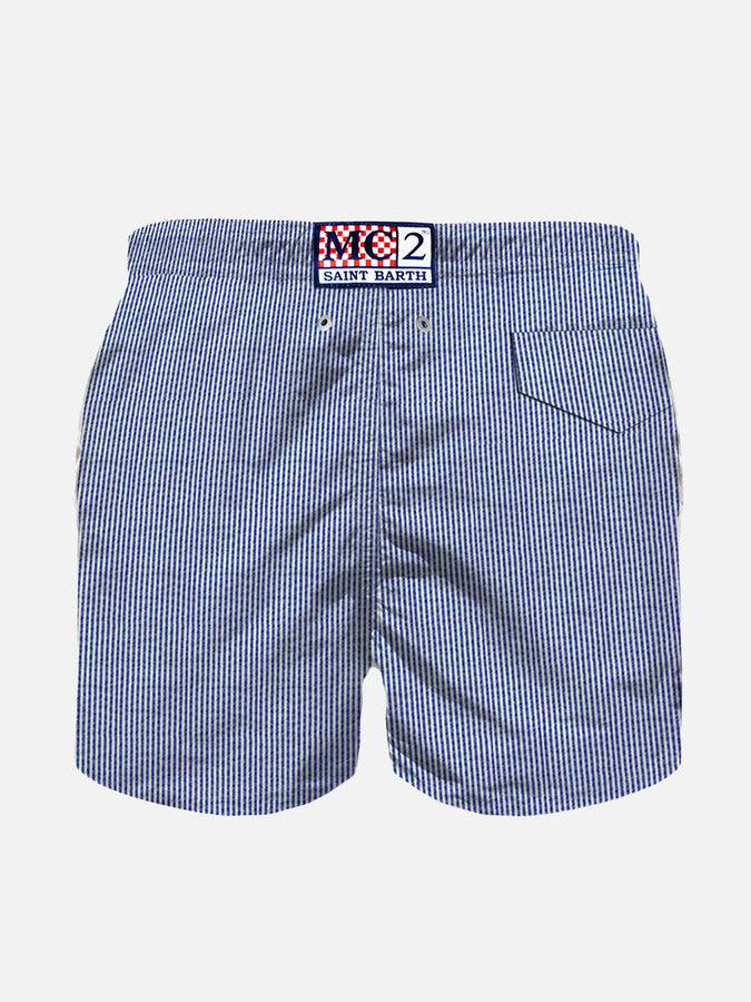 Mc2 Saint Barth Costume Da Bagno Da Bambino Con Righe