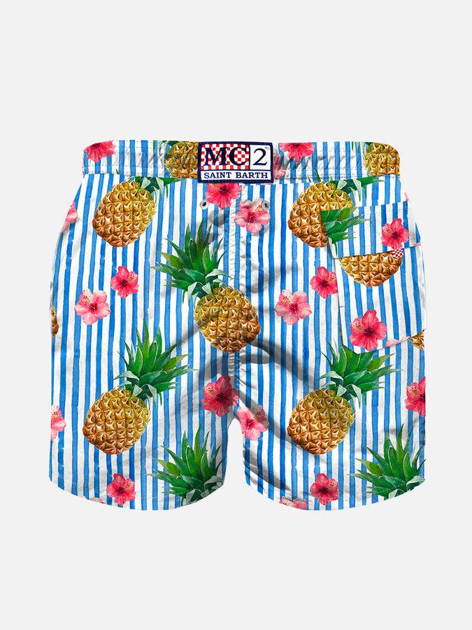 Mc2 Saint Barth Costume Da Bagno Da Bambino Con Stampa Ananas