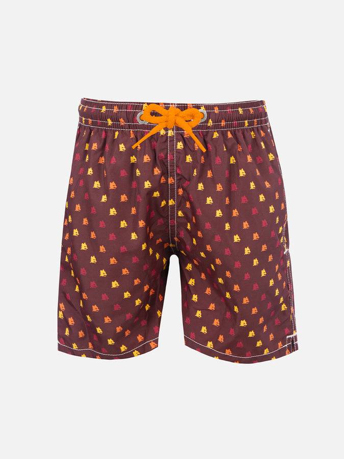 Mc2 Saint Barth Costume da bagno da bambino con stampa AS Roma | AS ROMA EDIZIONE SPECIALE