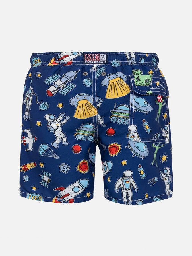 Mc2 Saint Barth Costume Da Bagno Da Bambino Con Stampa Astronauta