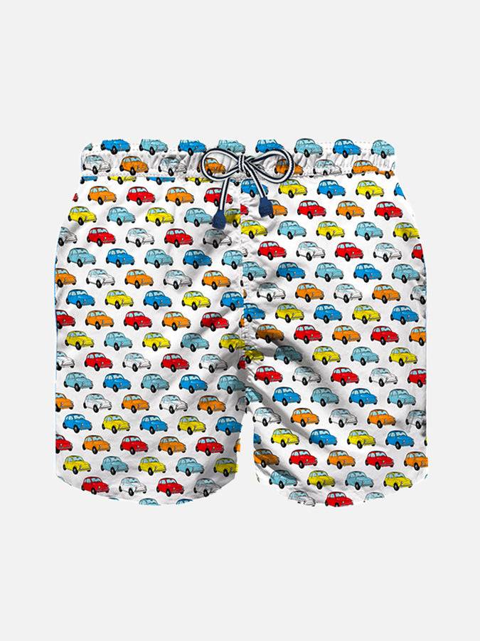 Mc2 Saint Barth Costume da bagno da bambino con stampa auto Fiat 500 | FIAT© 500 Edizione Speciale