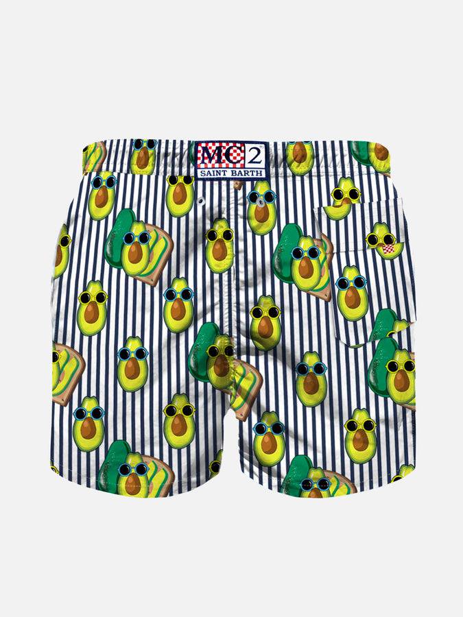Mc2 Saint Barth Costume Da Bagno Da Bambino Con Stampa Avocado Toast