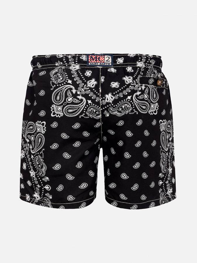 Mc2 Saint Barth Costume Da Bagno Da Bambino Con Stampa Bandana