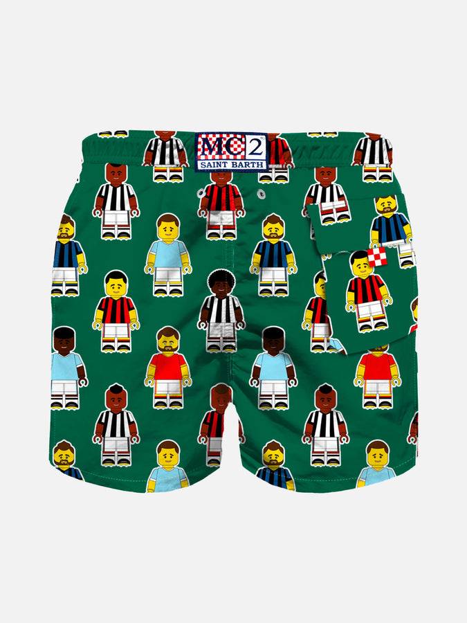 Mc2 Saint Barth Costume Da Bagno Da Bambino Con Stampa Calciatori