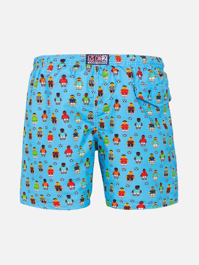 Mc2 Saint Barth Costume Da Bagno Da Bambino Con Stampa Calciatori