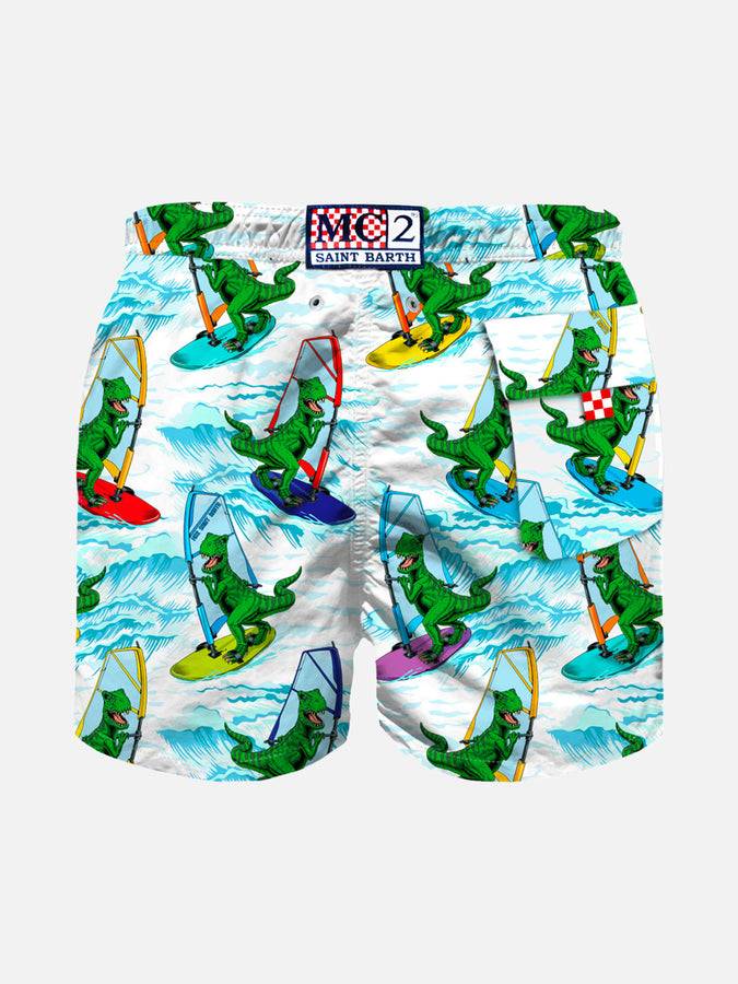 Mc2 Saint Barth Costume Da Bagno Da Bambino Con Stampa Di Dinosauri