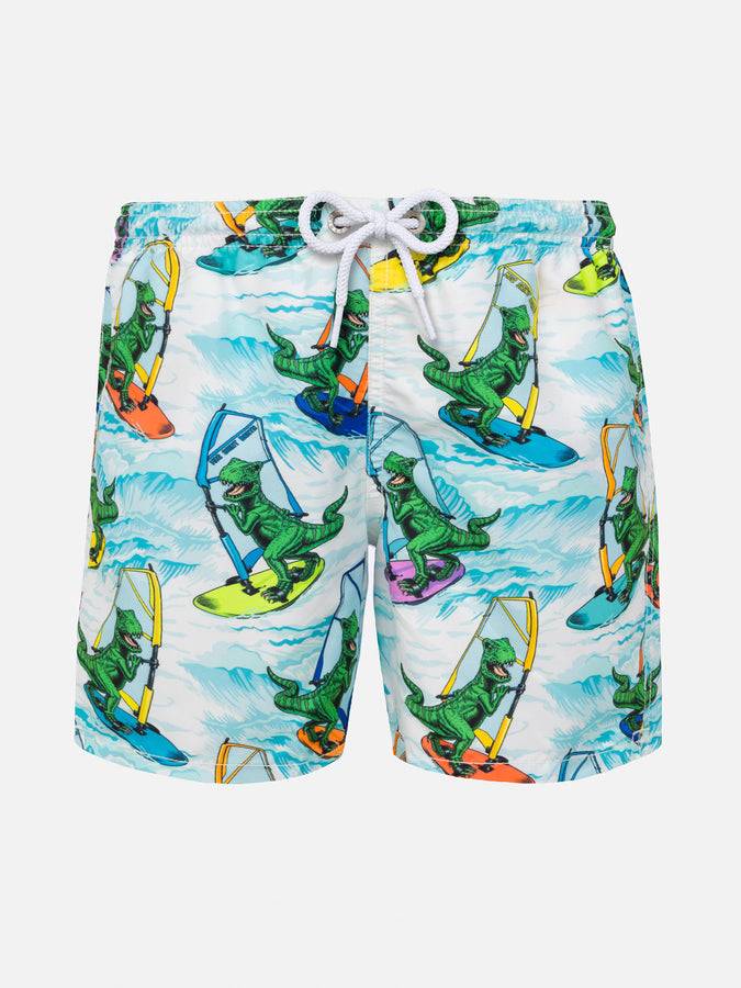 Mc2 Saint Barth Costume Da Bagno Da Bambino Con Stampa Di Dinosauri