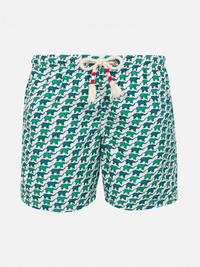 Mc2 Saint Barth Costume da bagno da bambino con stampa elefante
