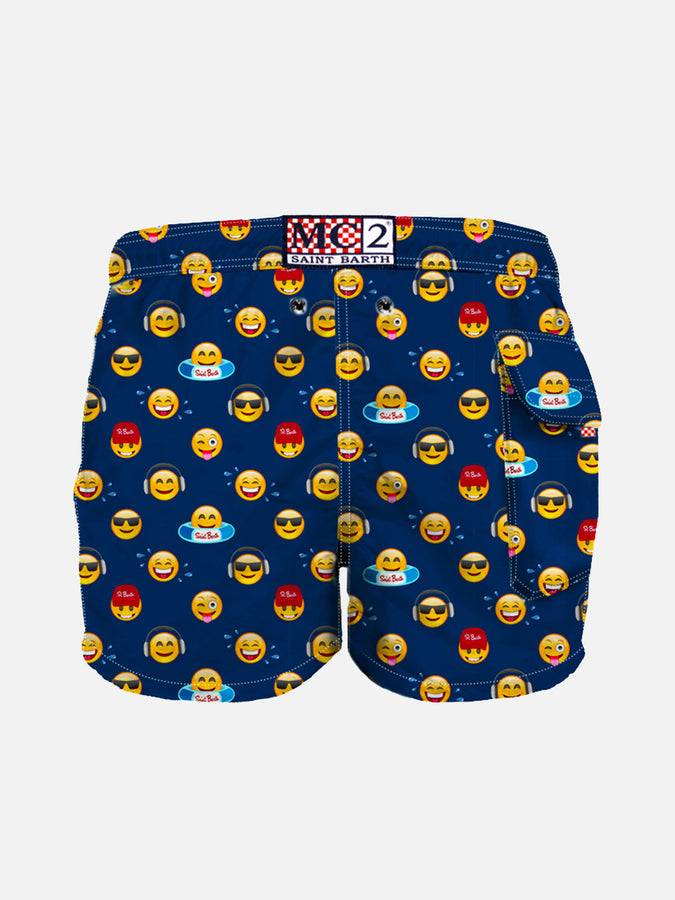 Mc2 Saint Barth Costume Da Bagno Da Bambino Con Stampa Emoji