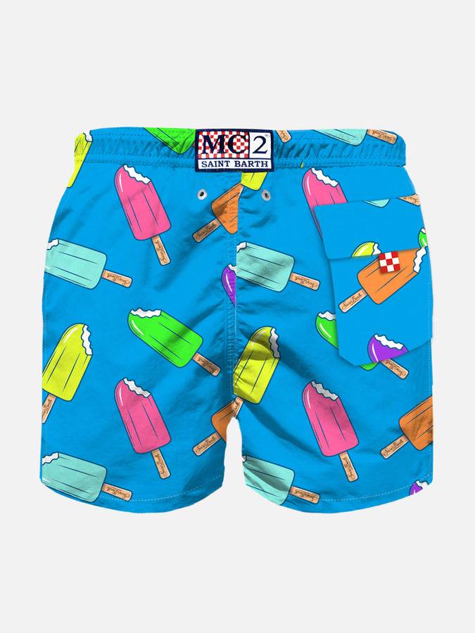 Mc2 Saint Barth Costume Da Bagno Da Bambino Con Stampa Gelati