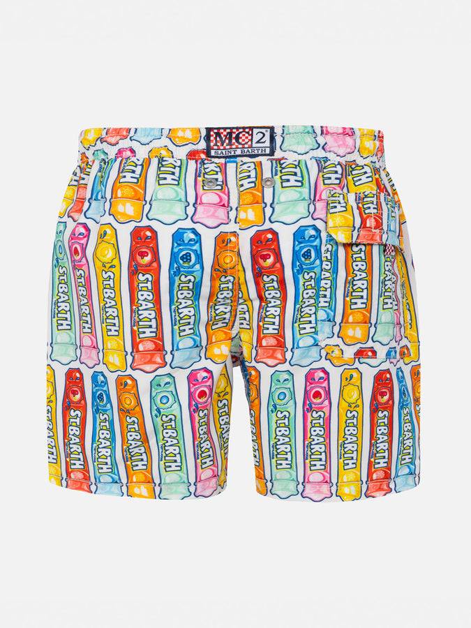 Mc2 Saint Barth Costume Da Bagno Da Bambino Con Stampa Ghiaccioli