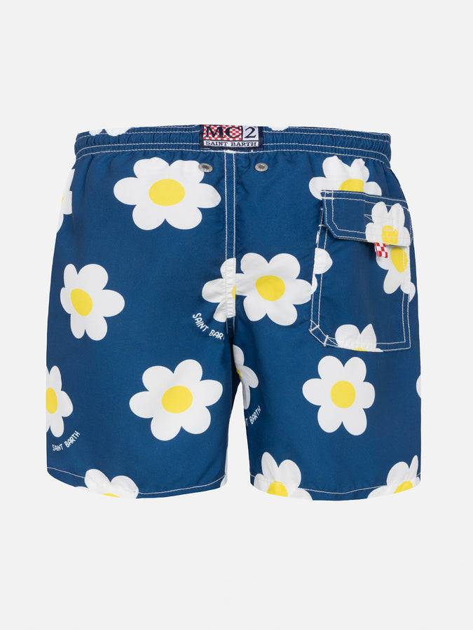 Mc2 Saint Barth Costume Da Bagno Da Bambino Con Stampa Margherite