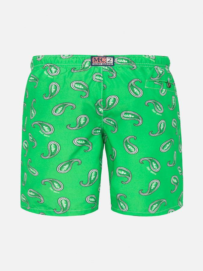 Mc2 Saint Barth Costume Da Bagno Da Bambino Con Stampa Paisley