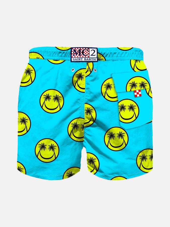 Mc2 Saint Barth Costume Da Bagno Da Bambino Con Stampa Palme
