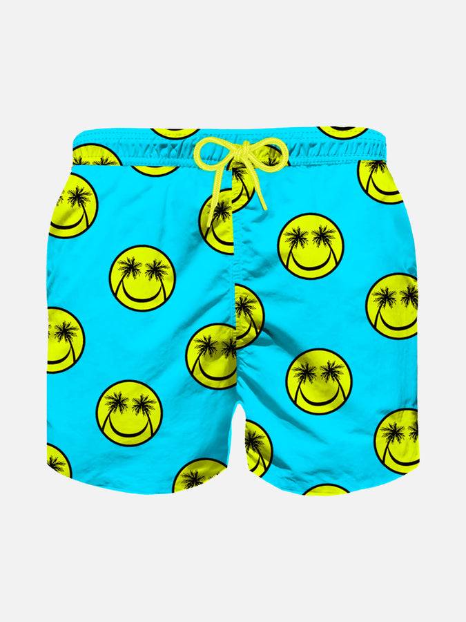 Mc2 Saint Barth Costume da bagno da bambino con stampa palme