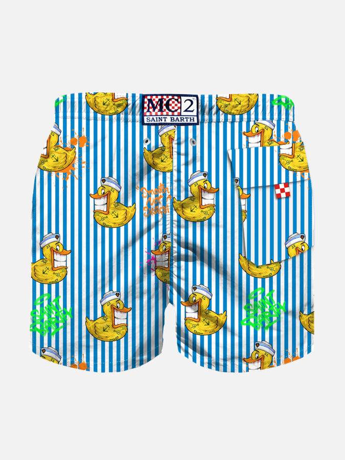 Mc2 Saint Barth Costume Da Bagno Da Bambino Con Stampa Papera Crypto | EDIZIONE SPECIALE CRYPTO PUPPETS