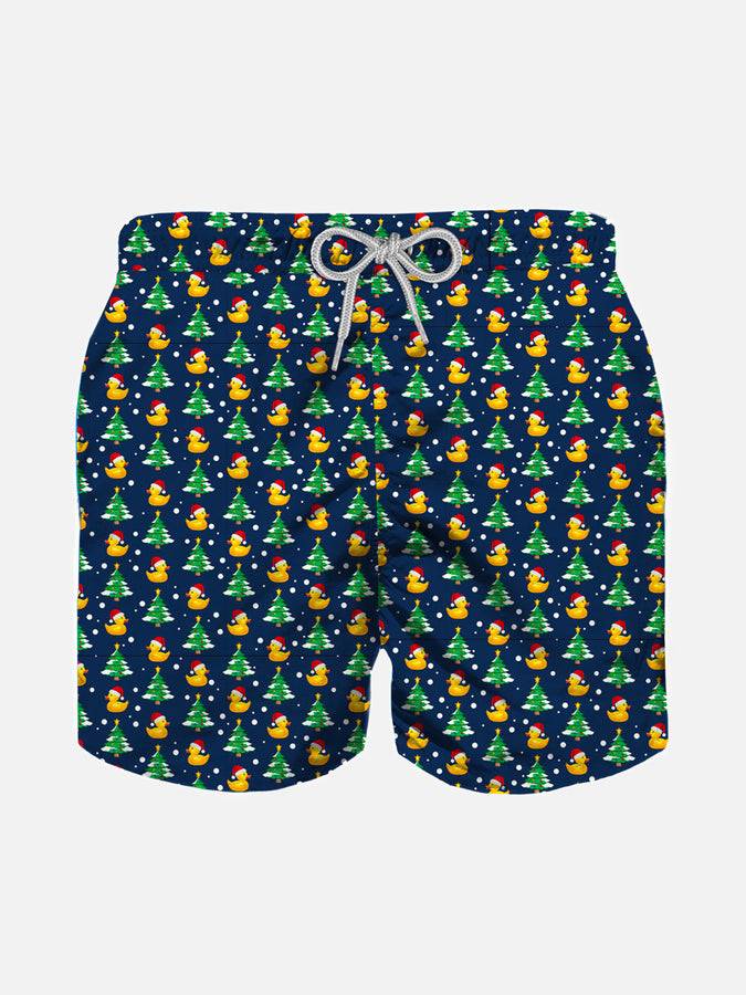 Mc2 Saint Barth Costume da bagno da bambino con stampa papere natalizie