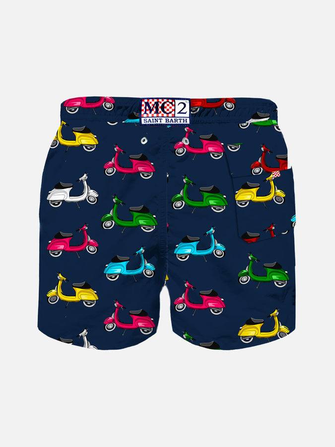 Mc2 Saint Barth Costume Da Bagno Da Bambino Con Stampa Scooter
