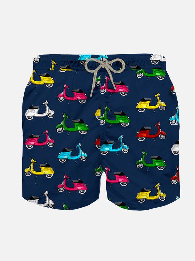 Mc2 Saint Barth Costume da bagno da bambino con stampa scooter