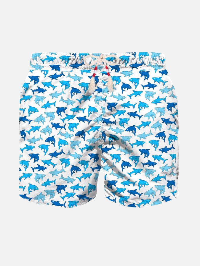 Mc2 Saint Barth Costume da bagno da bambino con stampa squali