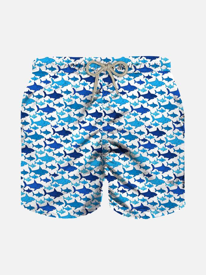 Mc2 Saint Barth Costume da bagno da bambino con stampa squalo