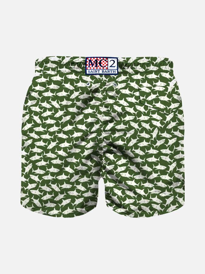 Mc2 Saint Barth Costume Da Bagno Da Bambino Con Stampa Squalo