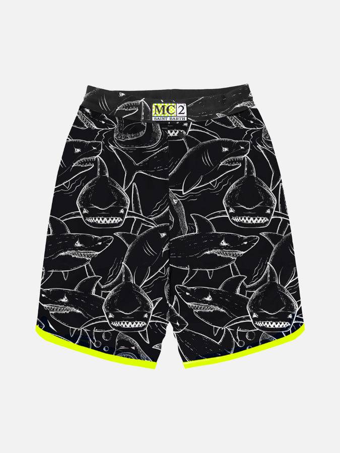 Mc2 Saint Barth Costume Da Bagno Da Bambino Con Stampa Squalo
