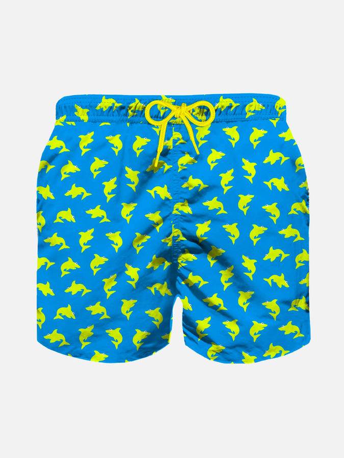 Mc2 Saint Barth Costume da bagno da bambino con stampa squalo