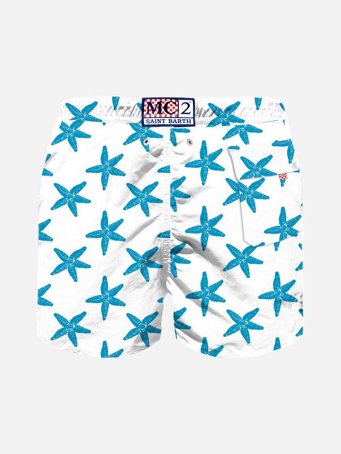 Mc2 Saint Barth Costume Da Bagno Da Bambino Con Stampa Stelle Marine