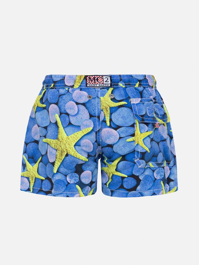 Mc2 Saint Barth Costume Da Bagno Da Bambino Con Stampa Stelle Marine