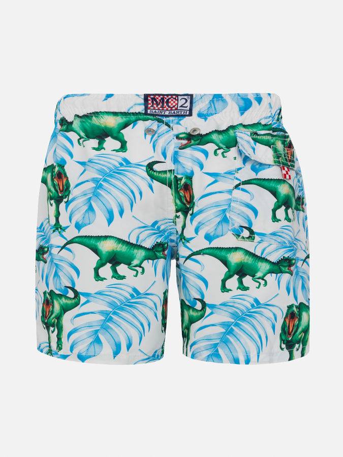Mc2 Saint Barth Costume Da Bagno Da Bambino Con Stampa T-rex